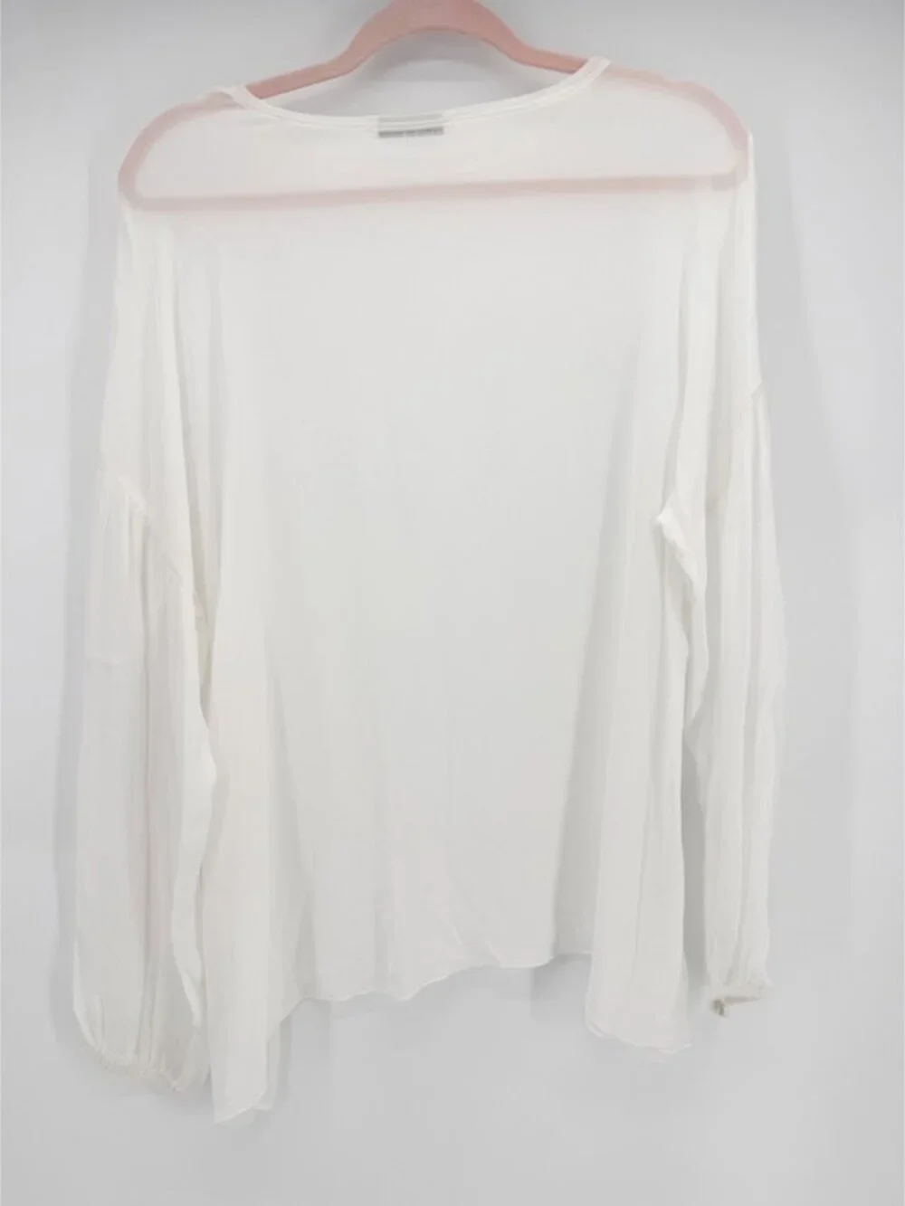 quelques choses SHEER BALLOON-SLEEVE BLOUSE - Picture 7 of 10